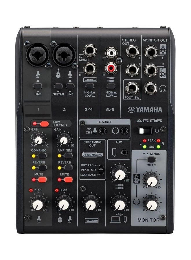 Yamaha AG06MK2B - 6 Channel