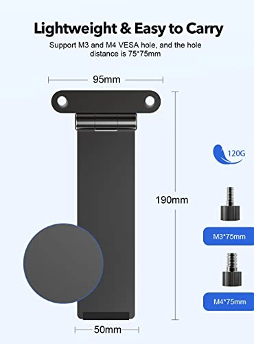 Portable Monitor Stand - 7 to 18.5 inch M3/M4*75MM VESA