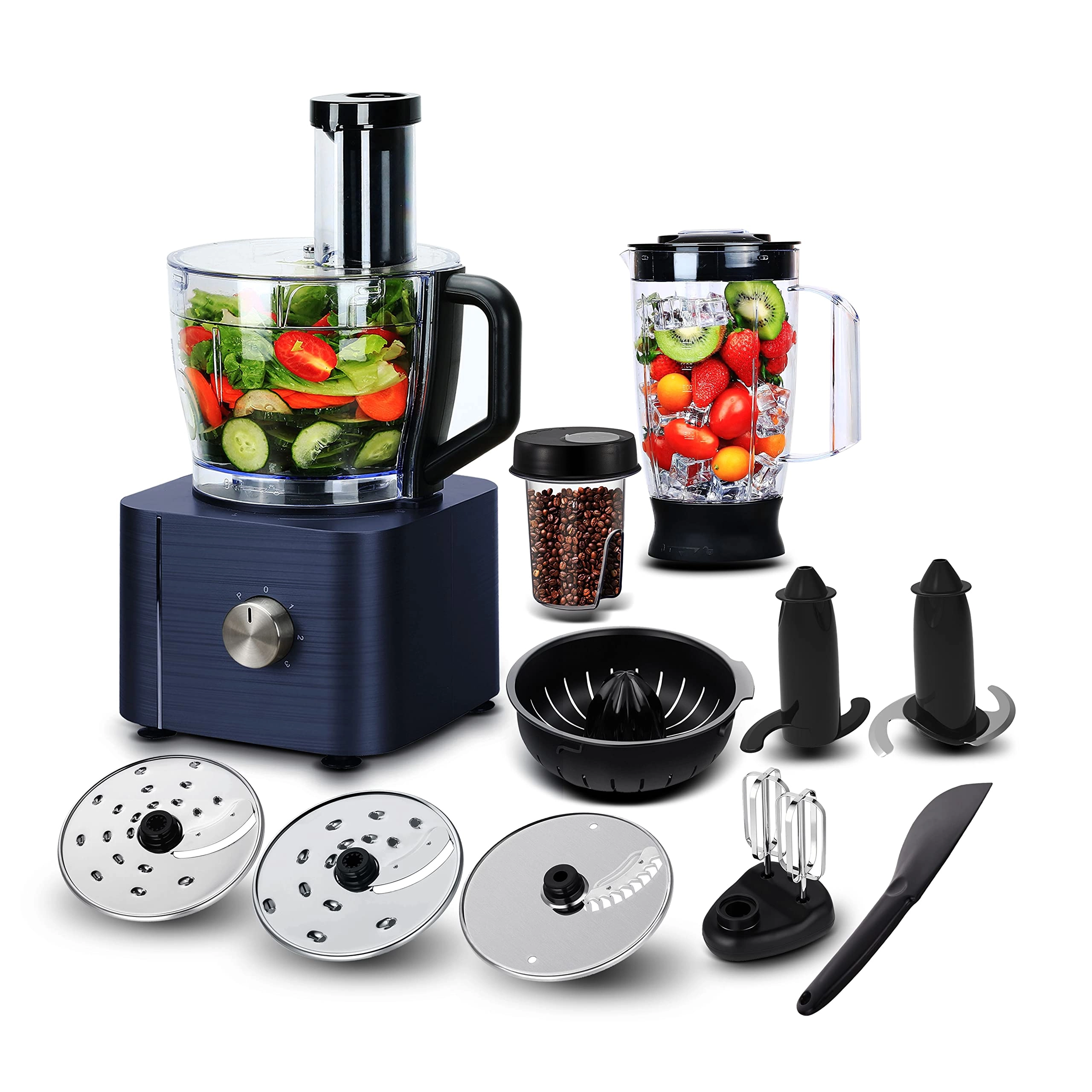 11-in-1 Food Processor and Blender - 3.2L 1100W