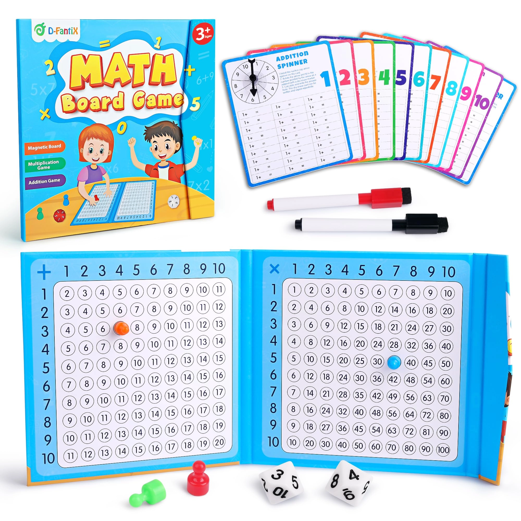 Magnetic Addition Multiplication Game Board - 8-12