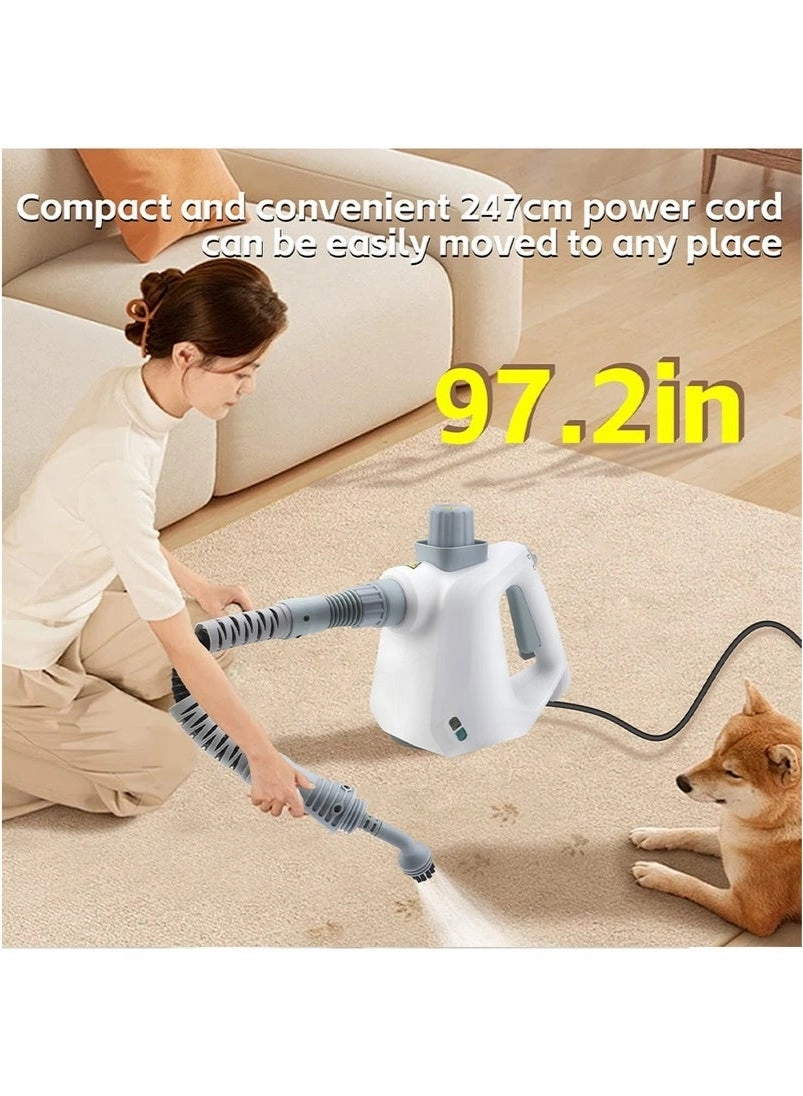 Handheld Pressurized Steam Cleaner - 900-1050W 220°F-230°F
