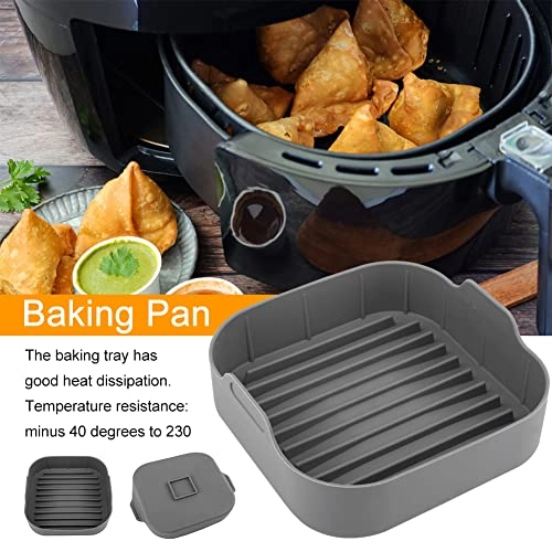 Square Silicone Air Fryer Basket - 1 PC