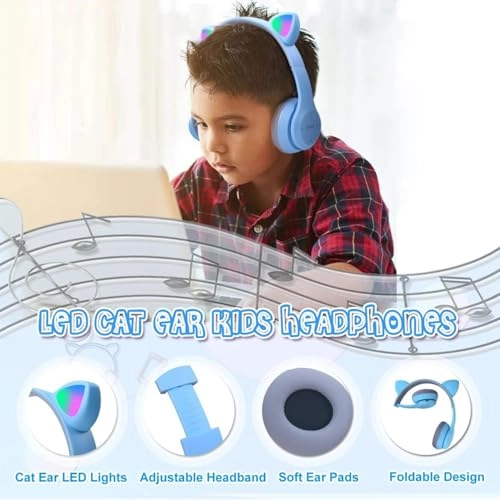 Cat Ear Kids Headphones Wireless Headphone