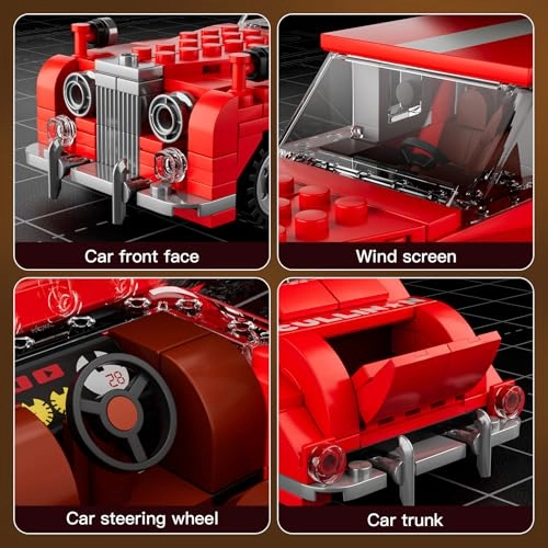 10145 - Oldtimer Model Car Building Blocks 433 pcs