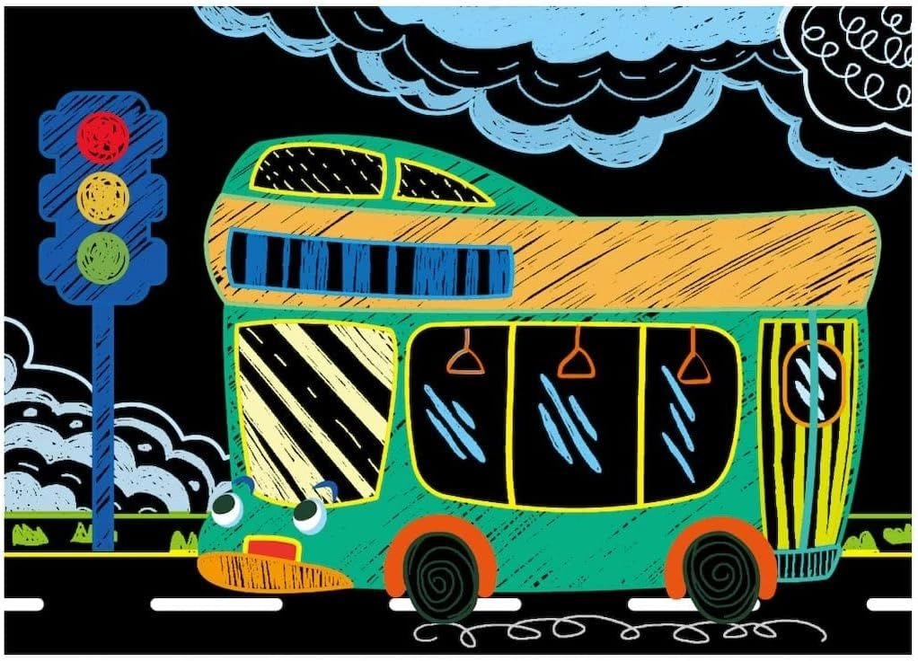 Mini Scratch Book Cars - 3+ years 15 pcs