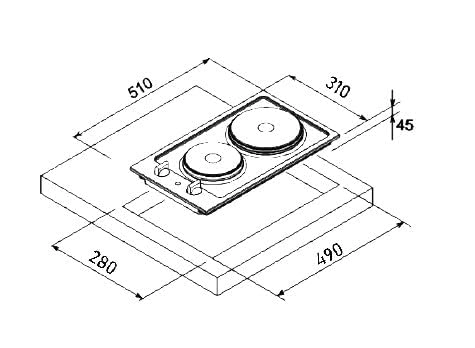 HBC3002006 Ceramic hob