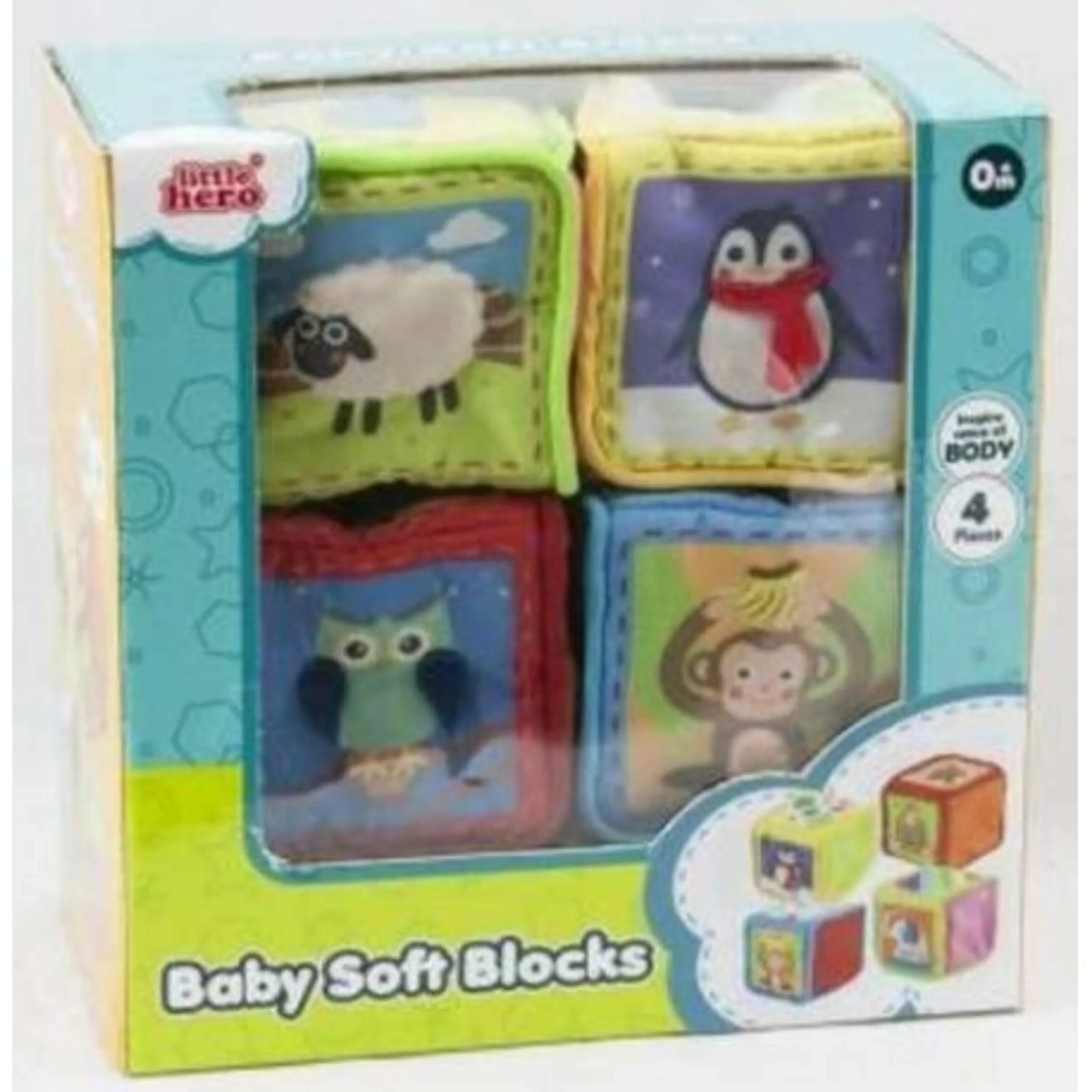 Little Hero Grab & Sense Soft Cubes - 2 months+