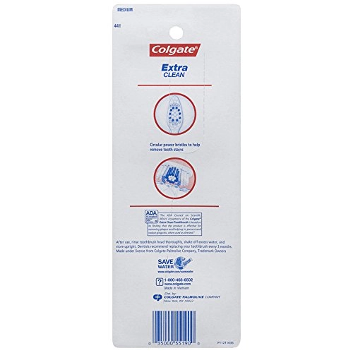 Extra Clean Full Head Toothbrush - Medium 4-Piece Pack