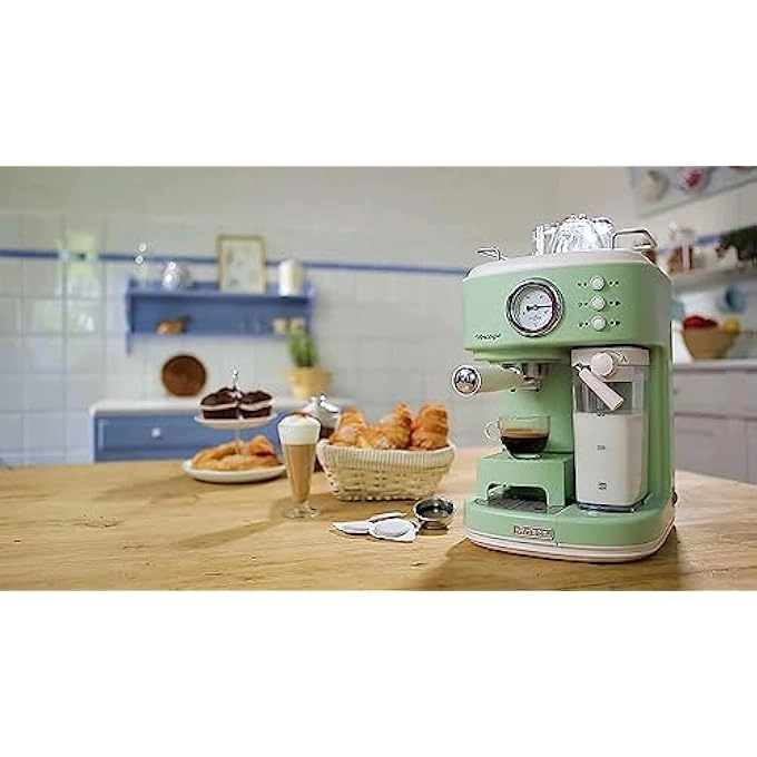 (Renewed) Ariete Vintage - 20 Bar Automatic Milk Frother