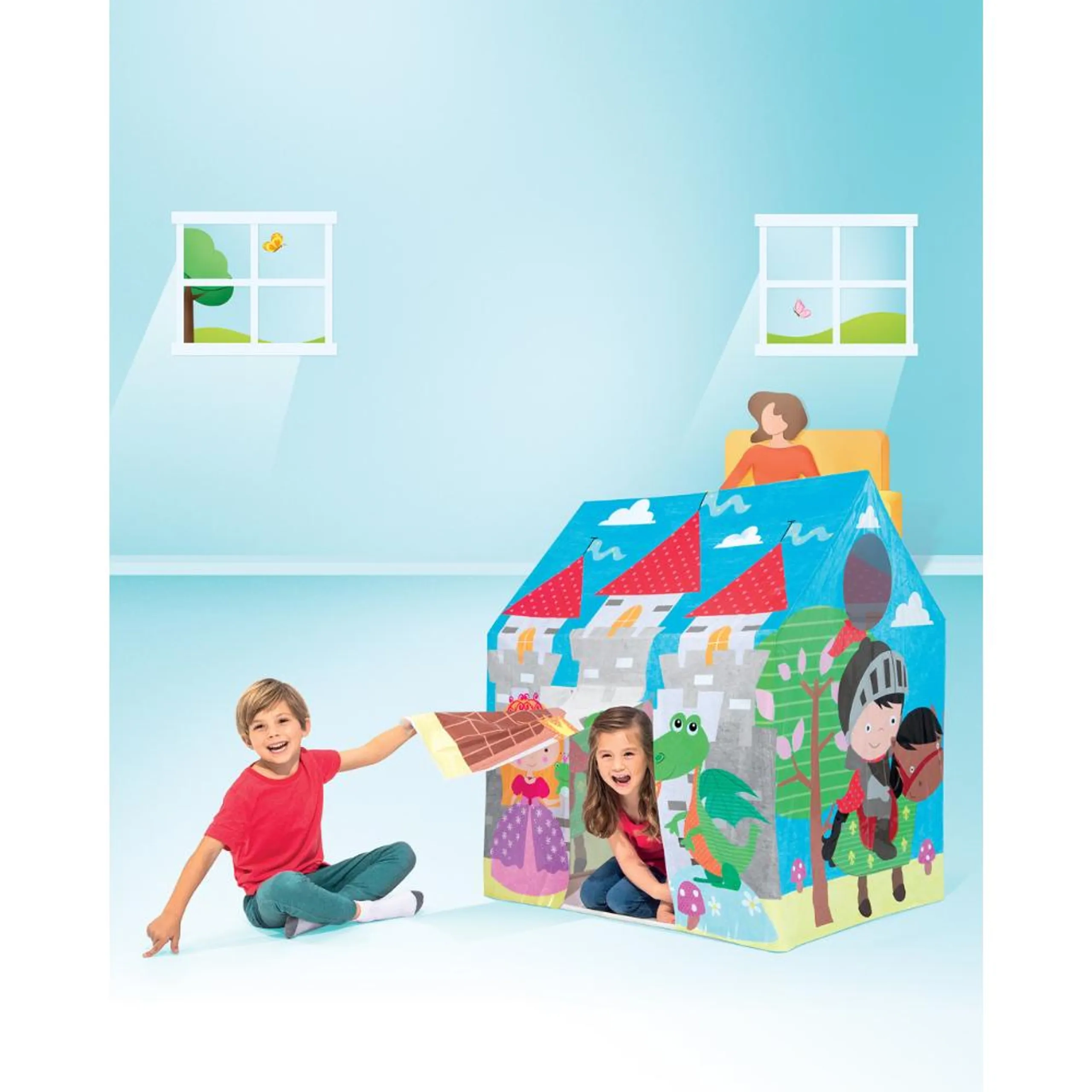 Jungle Fun Cottage - 95.0 x 75.0 x 107.0 cm Suitable for 2 years to 6 years