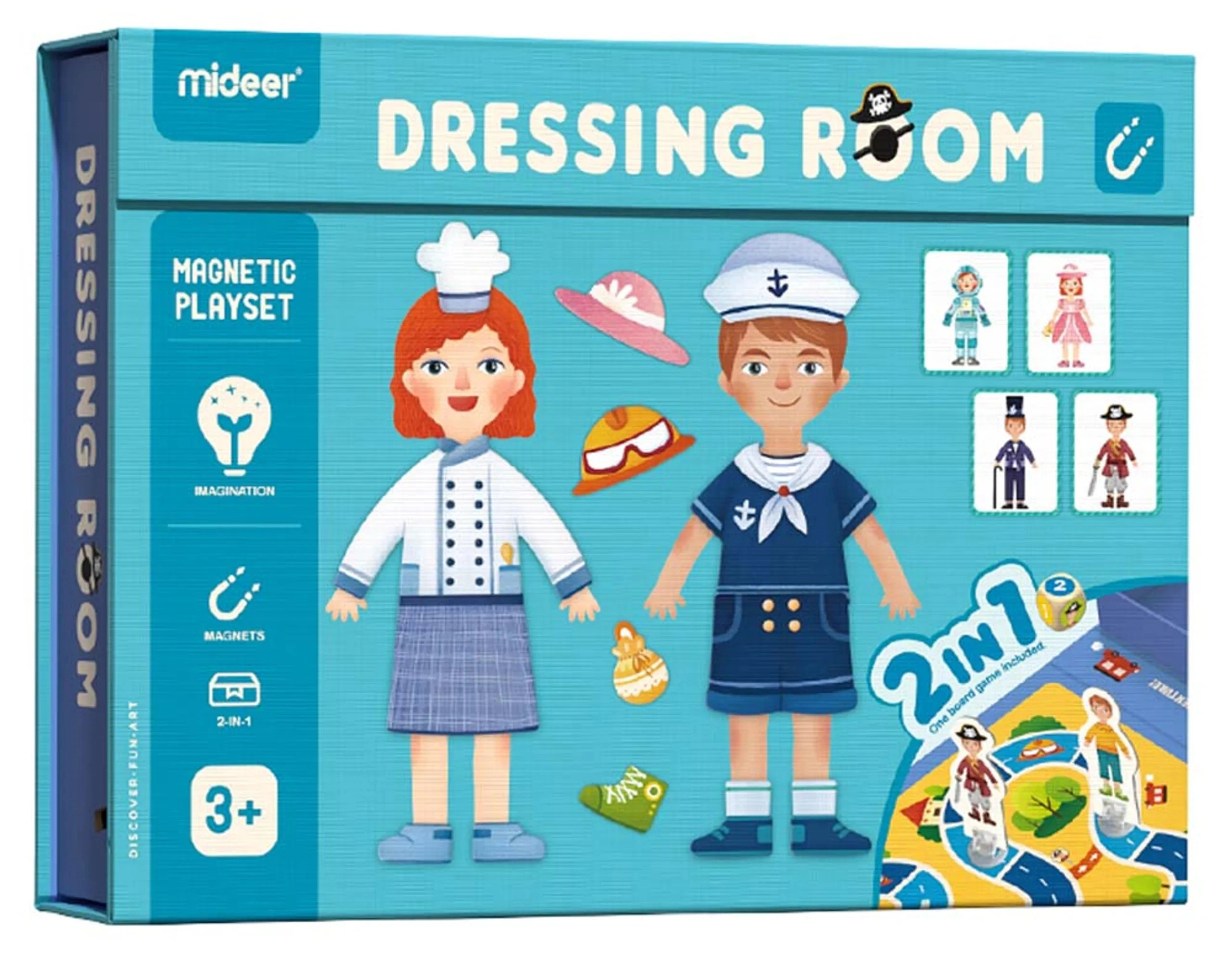MIDEER Boy & Girl Magnetic Dress Up Game - 3+ 50 pieces