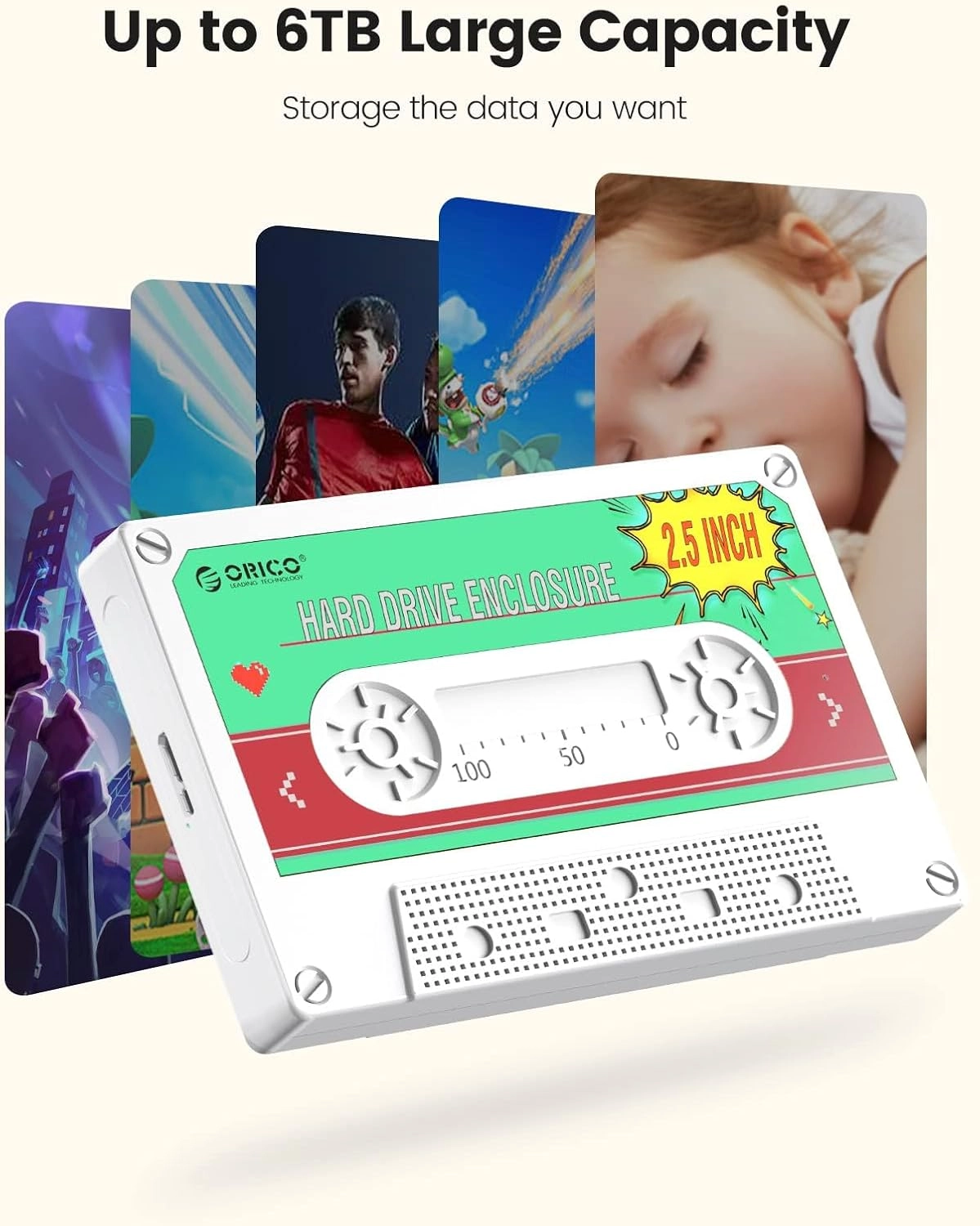 Hard Drive Enclosure - USB 3.0 with UASP SATA I/II/III 2.5inch