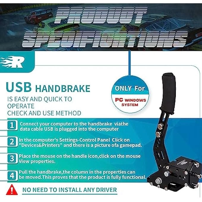 USB Handbrake - PC/G25/27/29/G920/T500/T300/G923