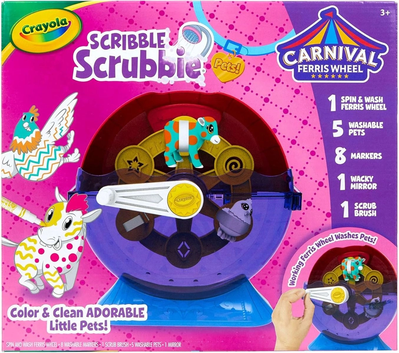 Scribble Scrubbie Pets Carnival Playset - 8 Markers