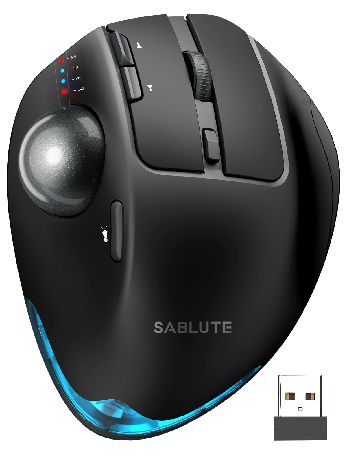 SABLUTE Trackball Mouse - Bluetooth USB