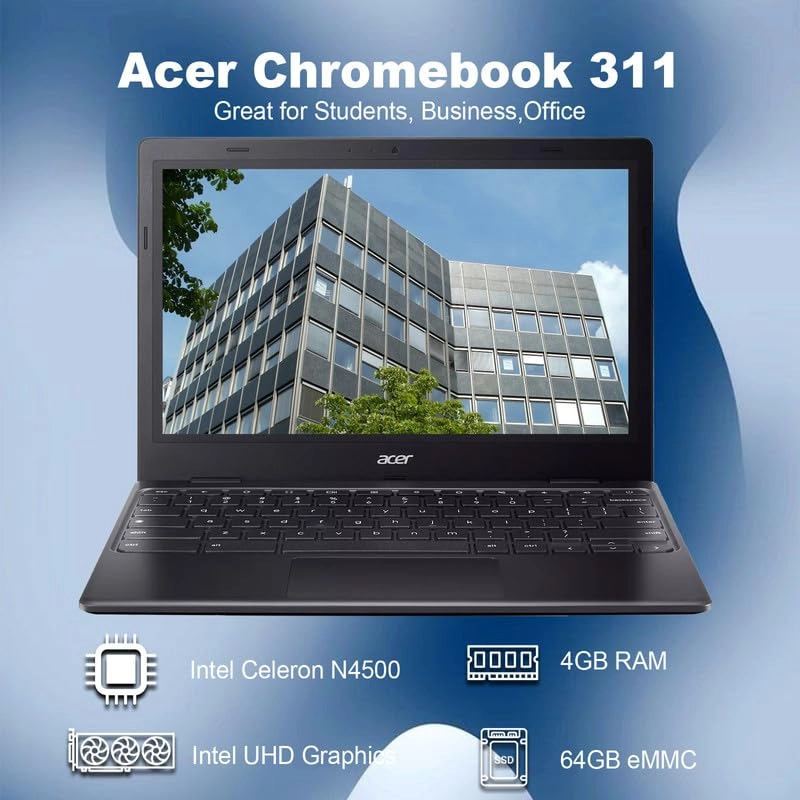 Chromebook 311 CBOA311-1H-C90F - 11.6'' Celeron N4500 4GB LPDDR4X 64GB eMMC