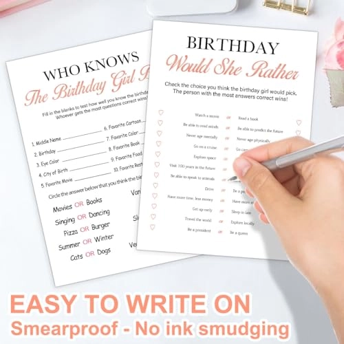 Would She Rather + Who Knows The Birthday Girl Best