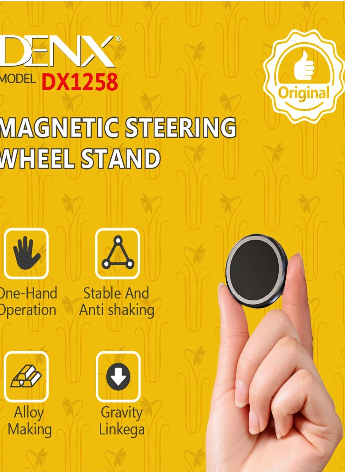 Magnetic Steering Wheel Phone Mount