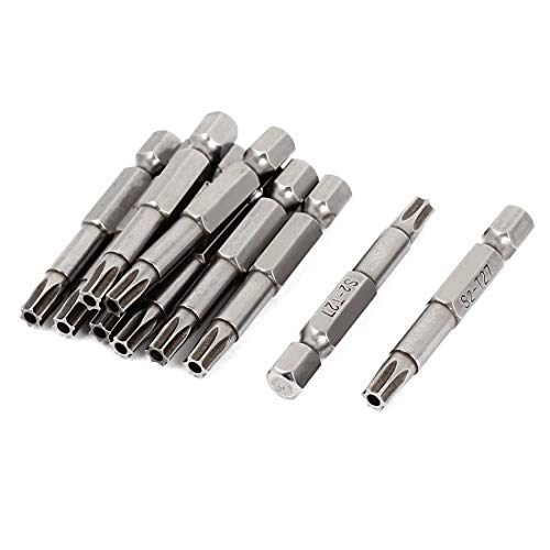 uxcell T27 Torx Security Screwdriver Bits - 10pcs 50mm