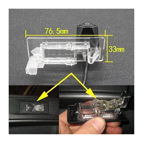 Reverse car rear view camera - Night vision Wired 720 x 540 pixels