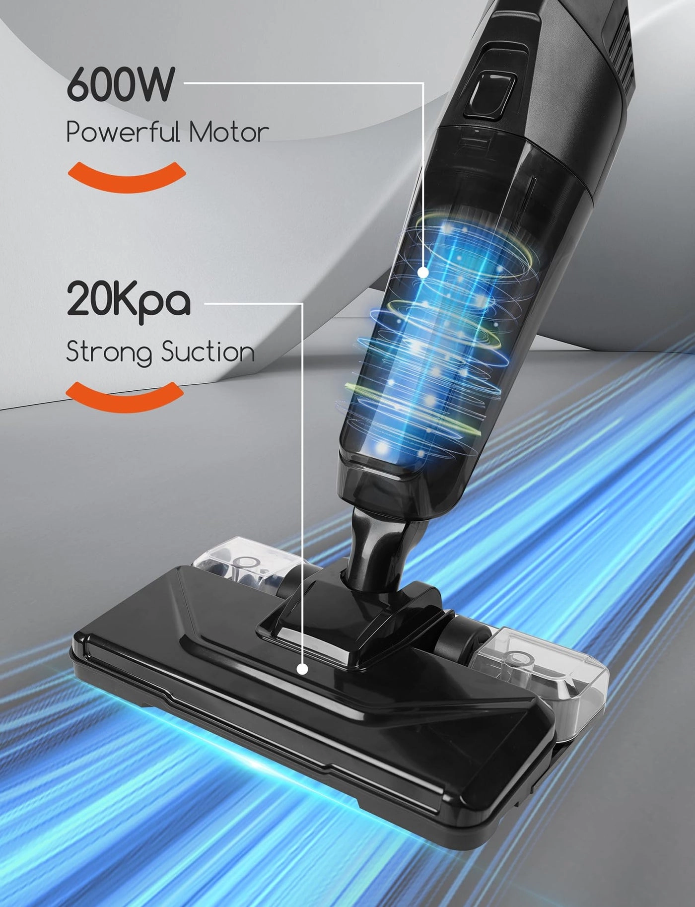 Stick Vacuum Cleaner - 2in1 Vacuuming and mopping