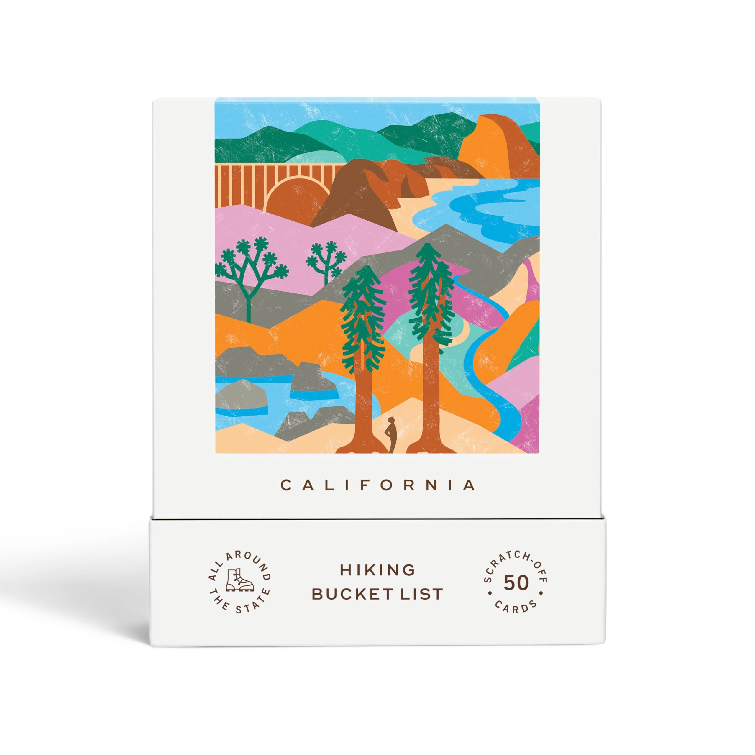 Reach International Outfitters California Hiking Adventure Bucket List - 50 Scratch-Off Cards