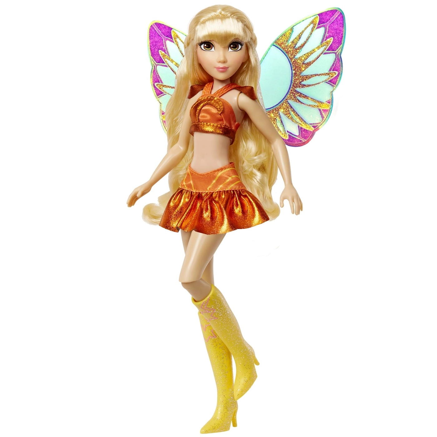 Stella Fairy Doll - removeable translucent wings long blonde hair