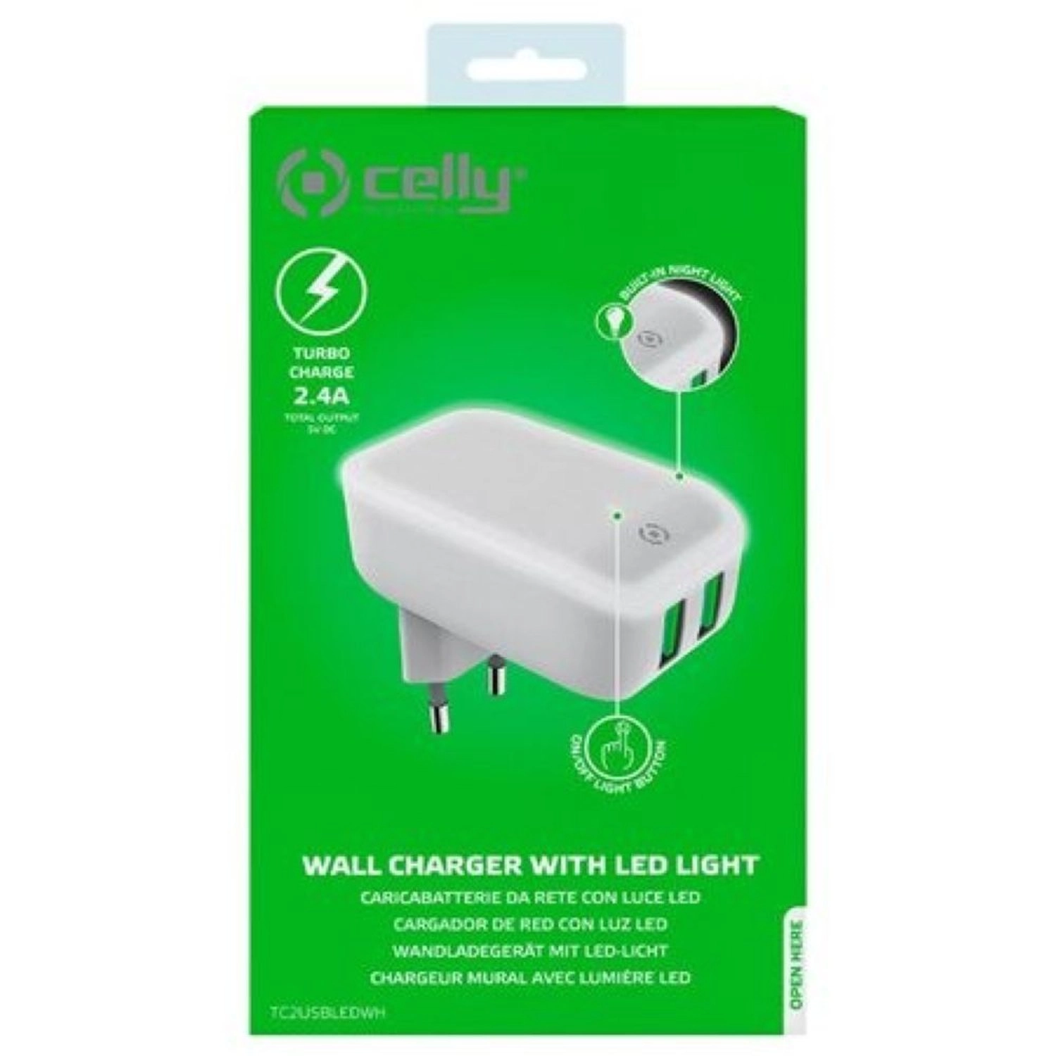 Dual Port Wall Charger - 100-240 Volts White