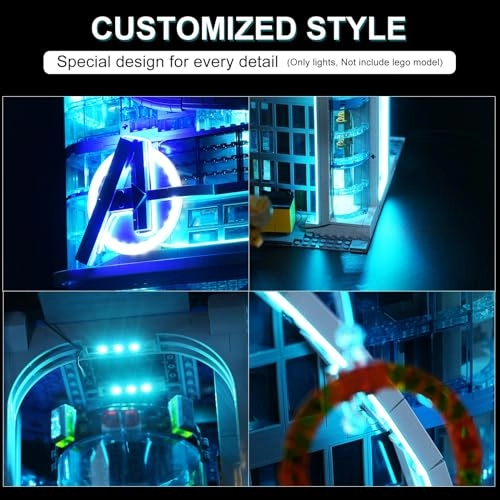 LED Light Kit - Plastic Marvel Avengers for LEGO Marvel Avengers Tower 76269