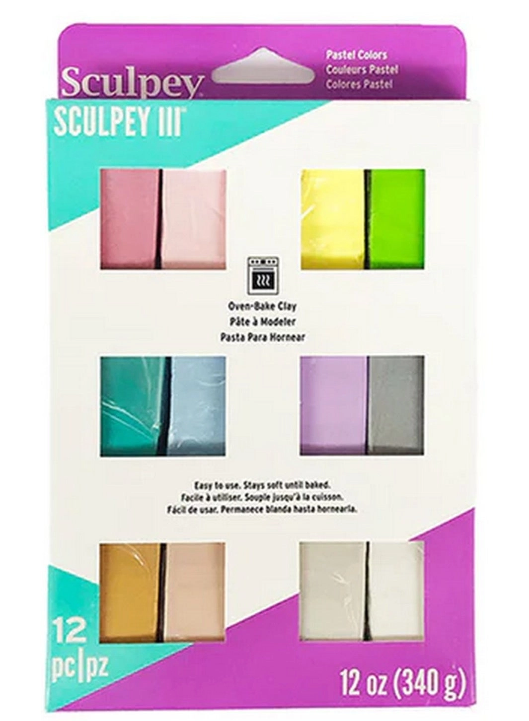 III Polymer Oven-Bake Clay - 342g 12pcs.