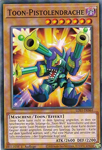 (Near Mint) Yugioh Toon Pistol Dragon LDS1-DE064 - German