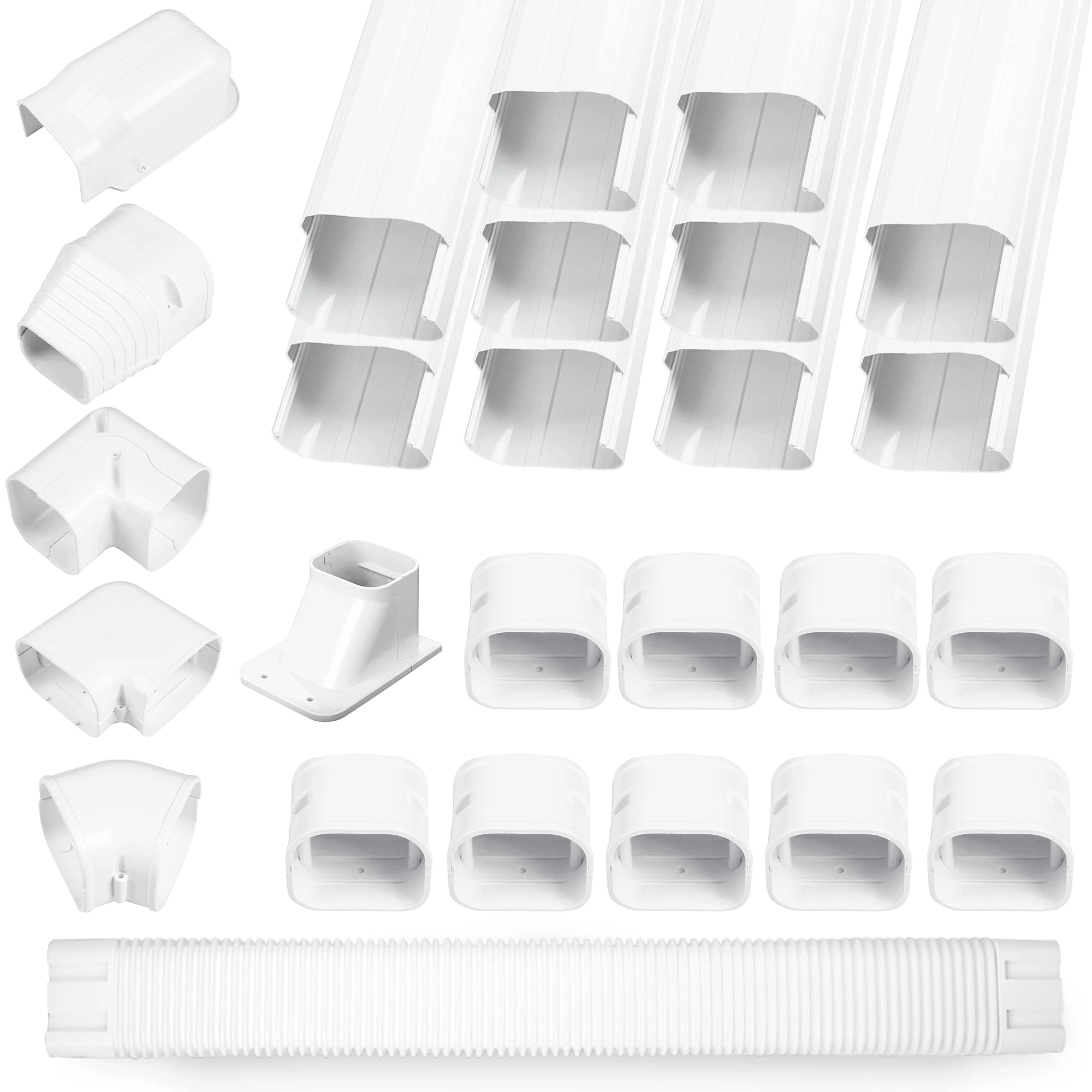 LyPrem Line Cover Kit - mini split or central AC system ranging from 7000 BTU to 24000 BTU