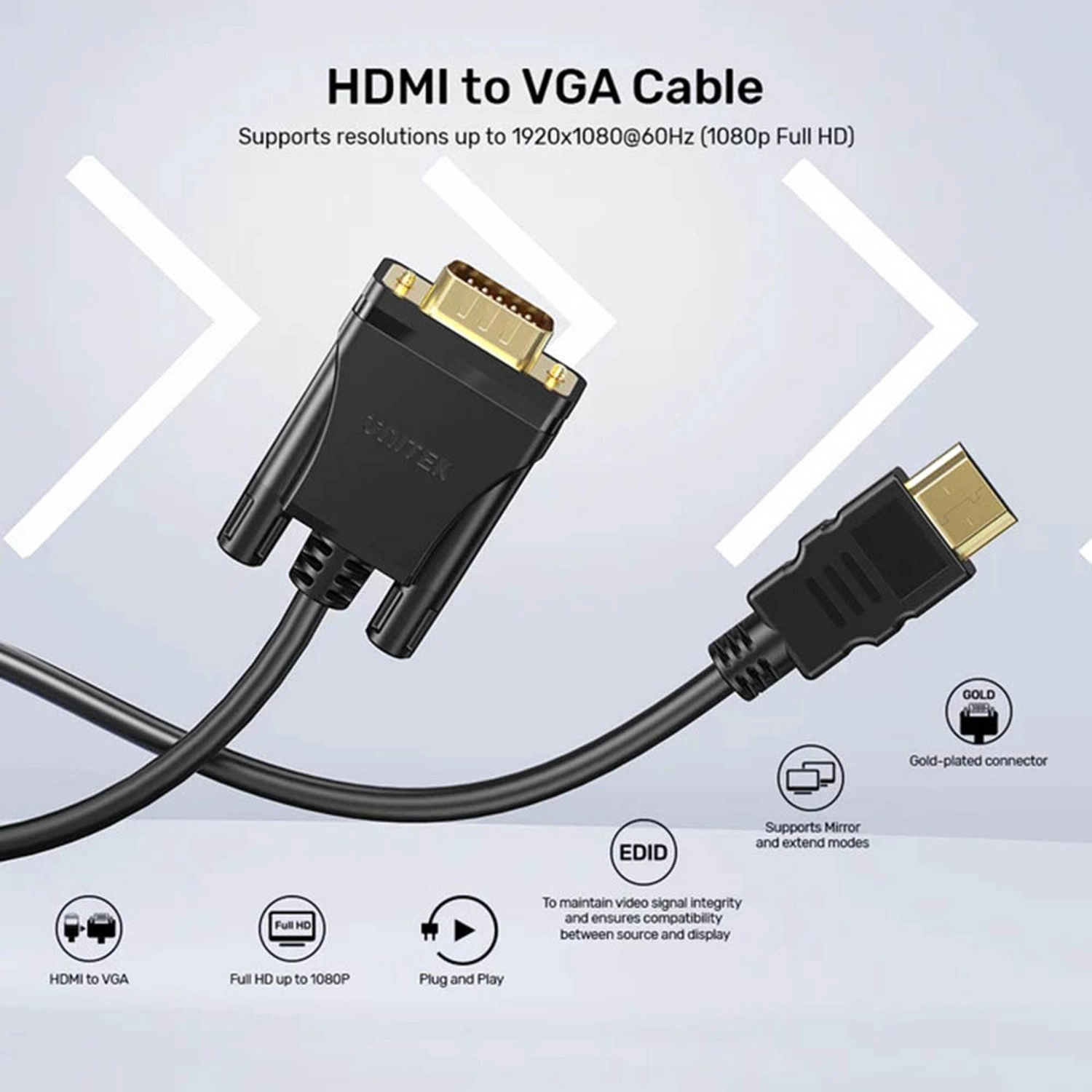 HDMI to VGA Cable HDMI to VGA 2m