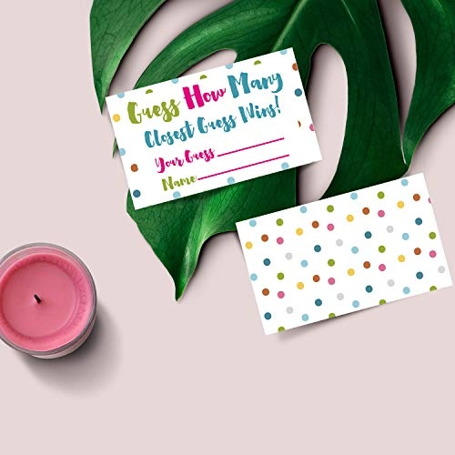 Candy Guessing Game Cards - 50