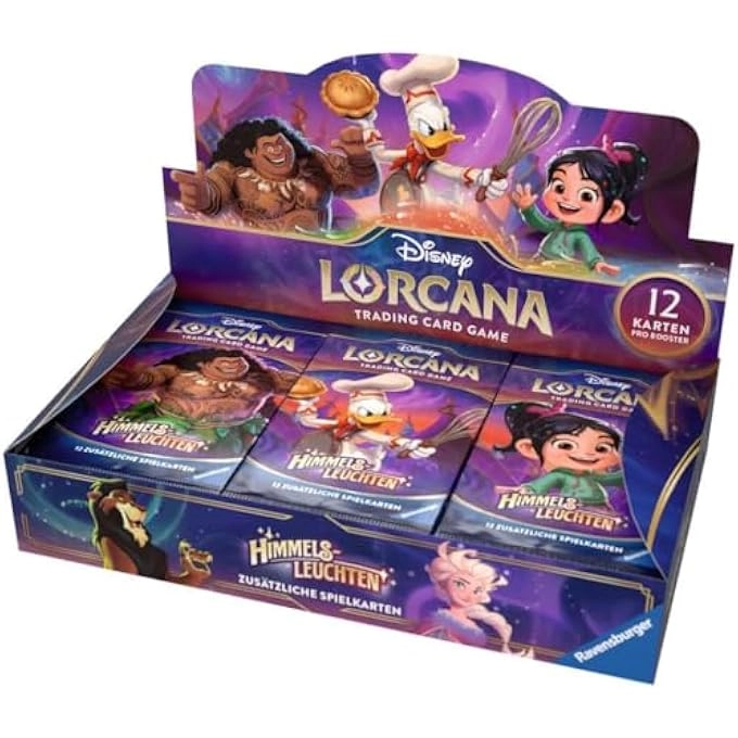 DISNEY LORCANA TRADING CARD GAME - Set of 3 Booster Display 24pcs