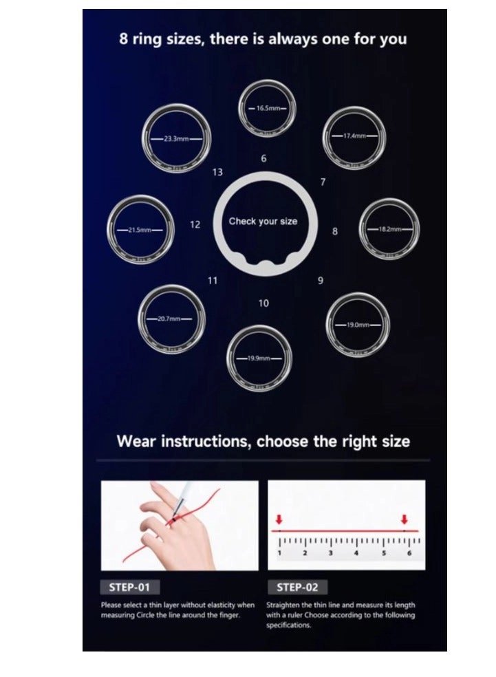 Smart Ring R10 - Blood Pressure Monitor Heart Rate Monitor SpO2 Monitor