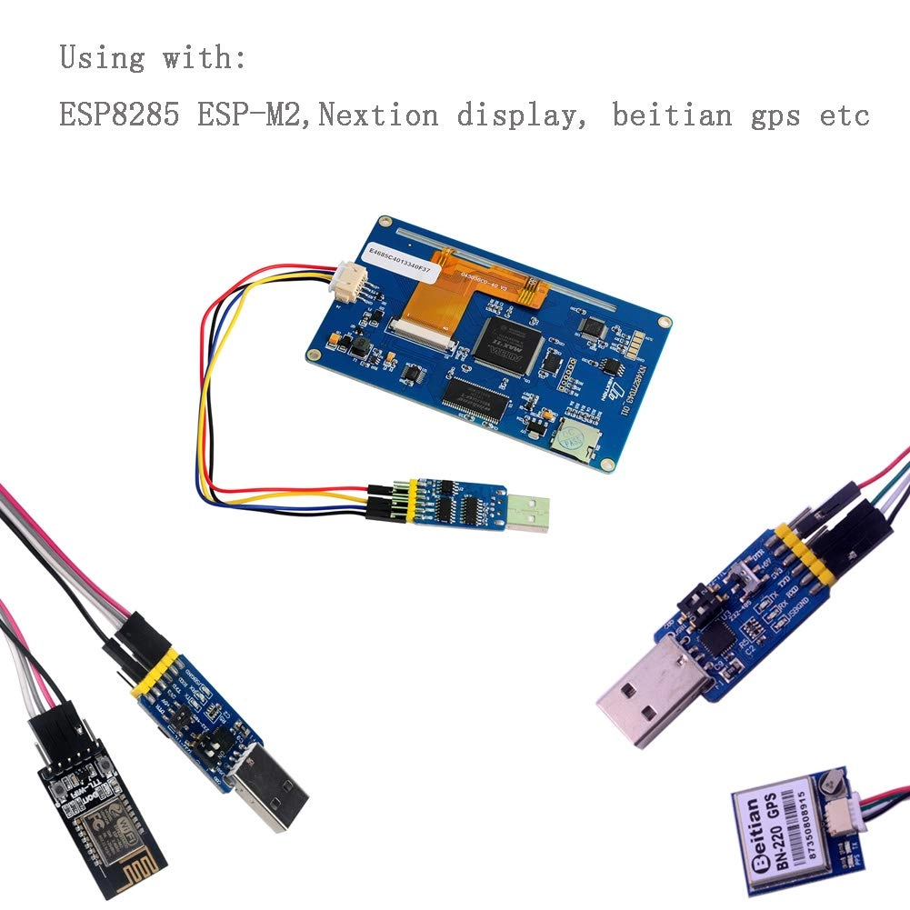 CP2102 - USB to TTL + 6Pin Cable F/F - for Arduino Nextion Display SIM7000A Board