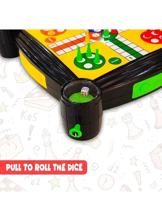 4 in 1 Family Board Games Set - Chess Checkers Ludo