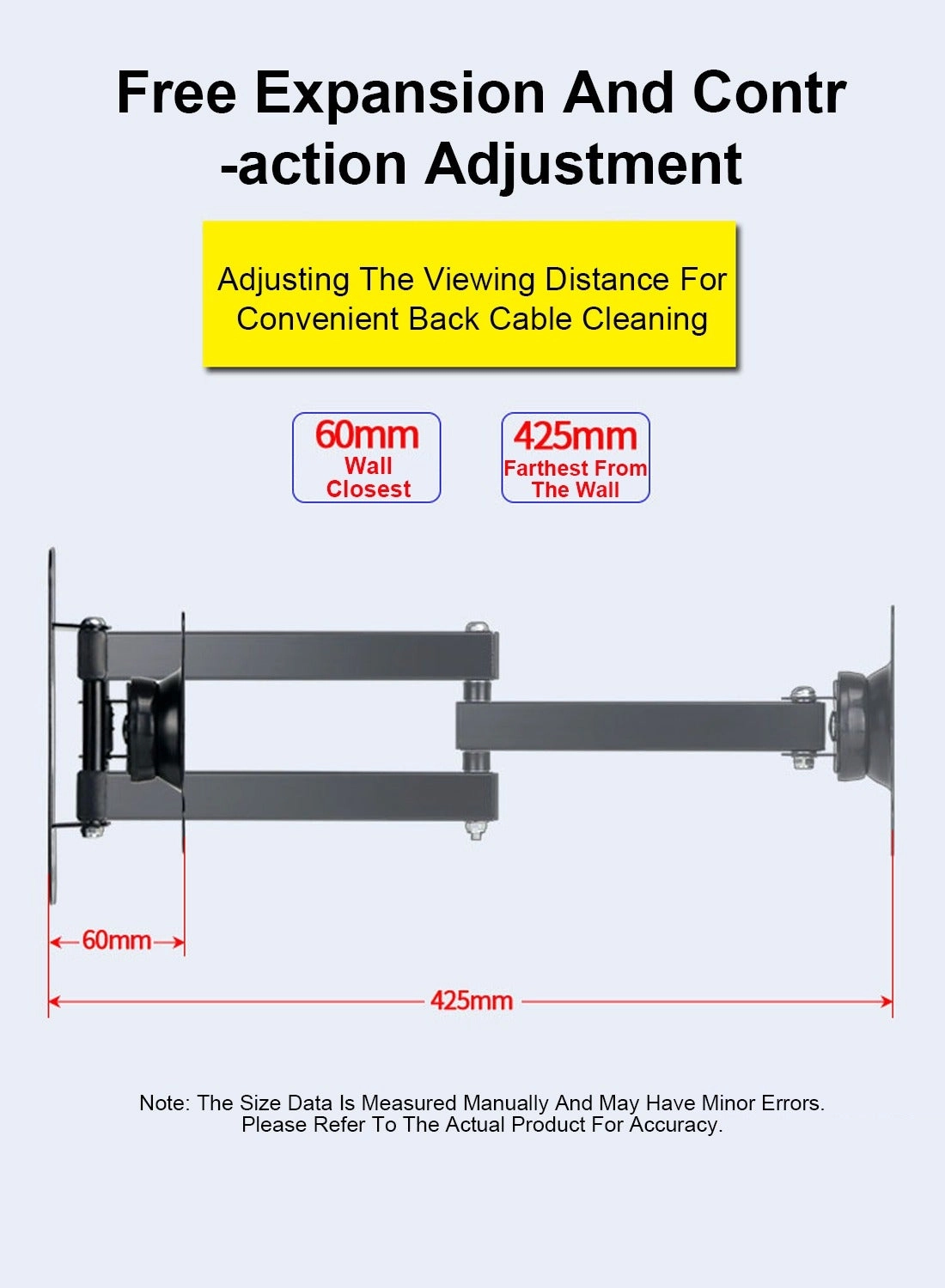 S28 - Dual Arm 27 in 75mm*75mm-100mm*100mm