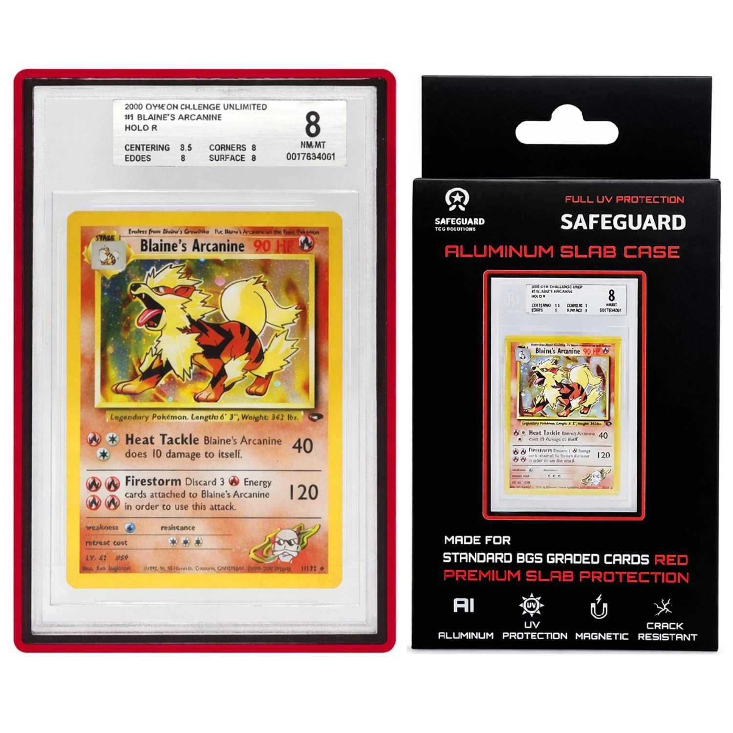 Safeguard TCG Solutions BGS Slab Bumper Case - Red Aluminum