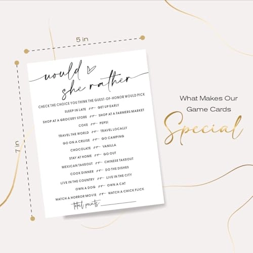 Bridal Shower Bingo - 25 pieces Unisex-Adults