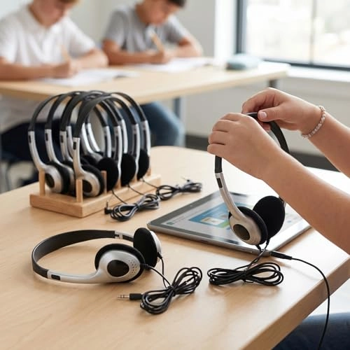 Kids Classroom Earbuds Wired Earbud Pack