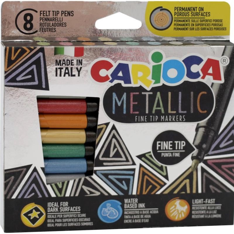 Carioca Felt-tip Marker - 6 Pieces Assorted Color