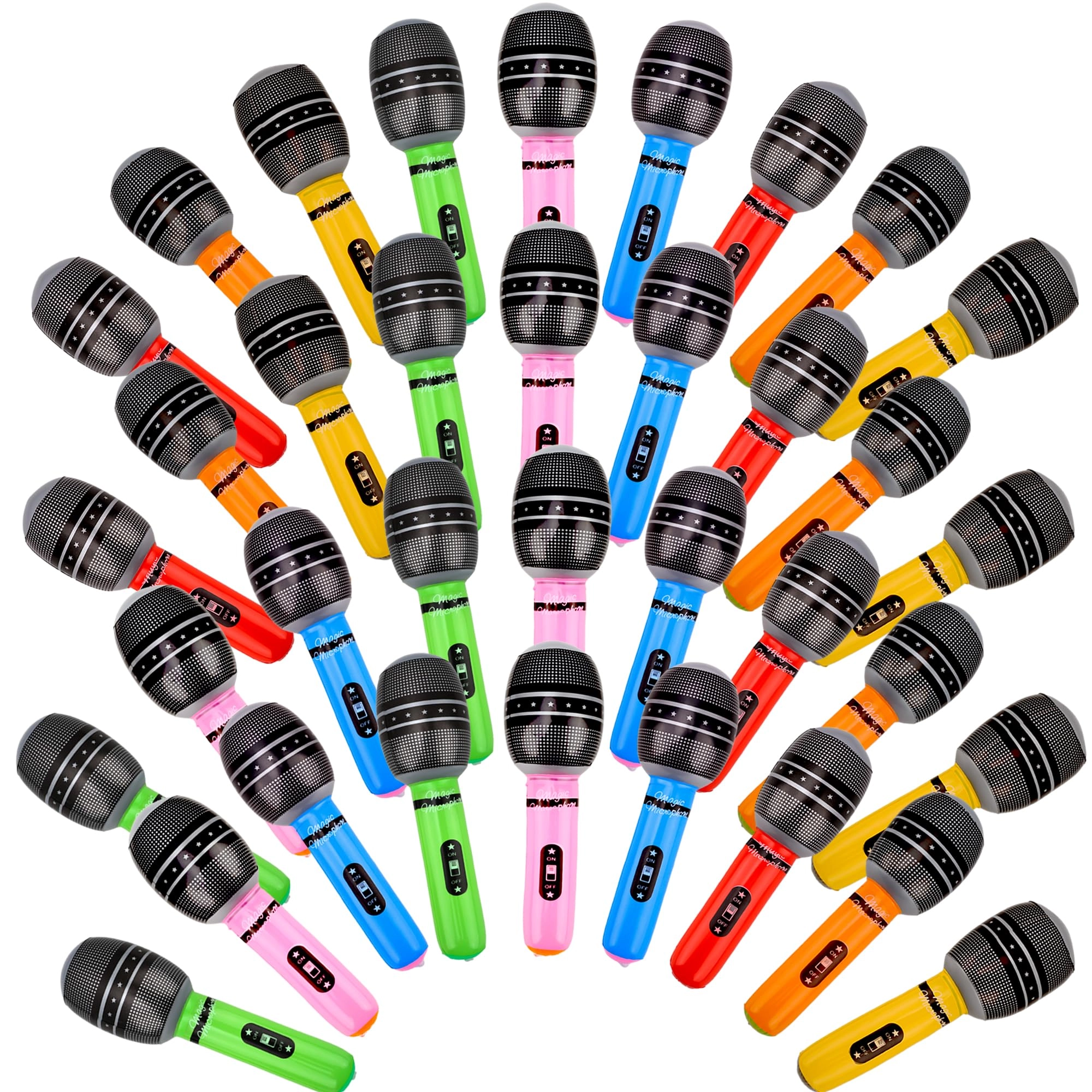 octaday Inflatable Microphone - 36 Pcs