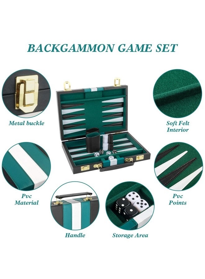Backgammon Set - PU Leather Case