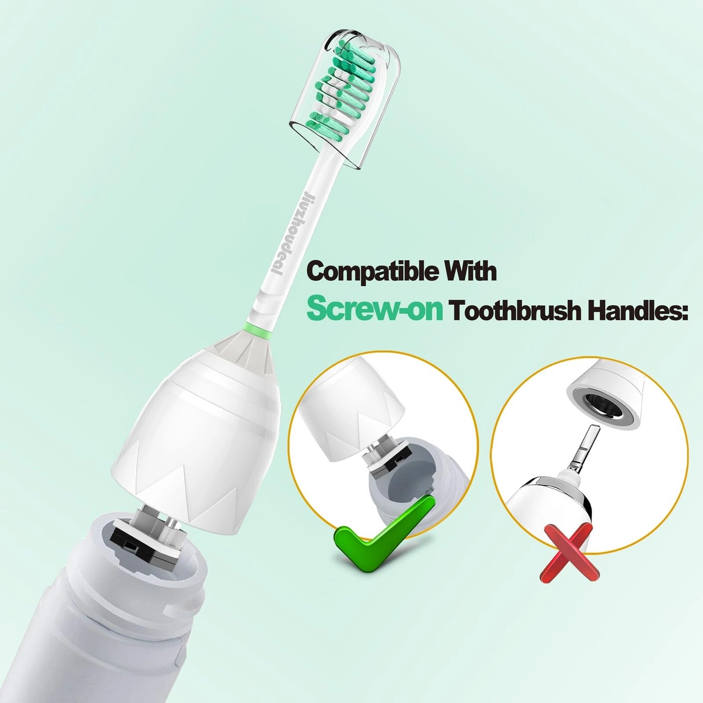 Toothbrush Replacement Heads - HX7022 6 Pack Blue