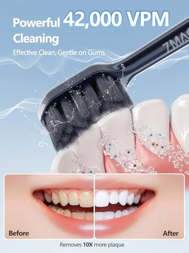 Sonic Electric Toothbrush - 3 Intensity Levels 5 Modes 40000 VPM