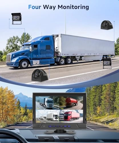 Wireless Rear Camera + Wireless Color IPS Monitor - Night Vision Wireless 720P