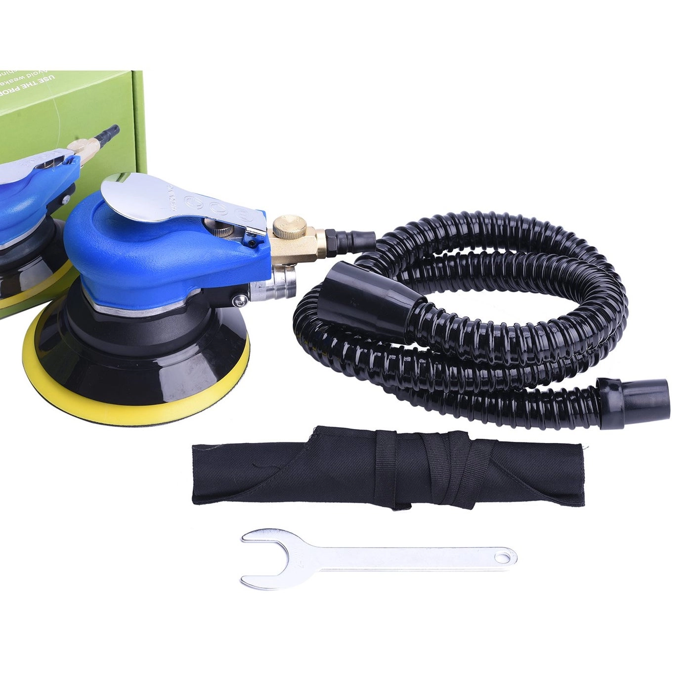ZHONG AN Air Random Obrital Sander - 5" Dual Action Hook and Loop