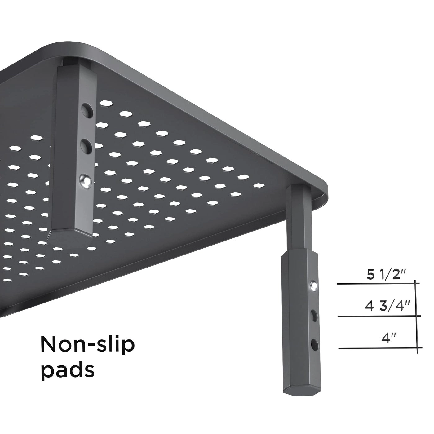 Back Saver Monitor Stand - 2 Pack Hexagonal Steel